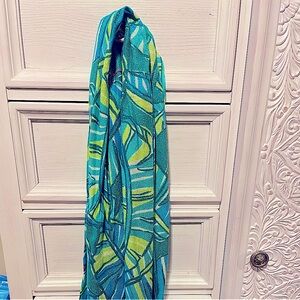 Lilly Pulitzer Blue/Green Sparkle Scarf